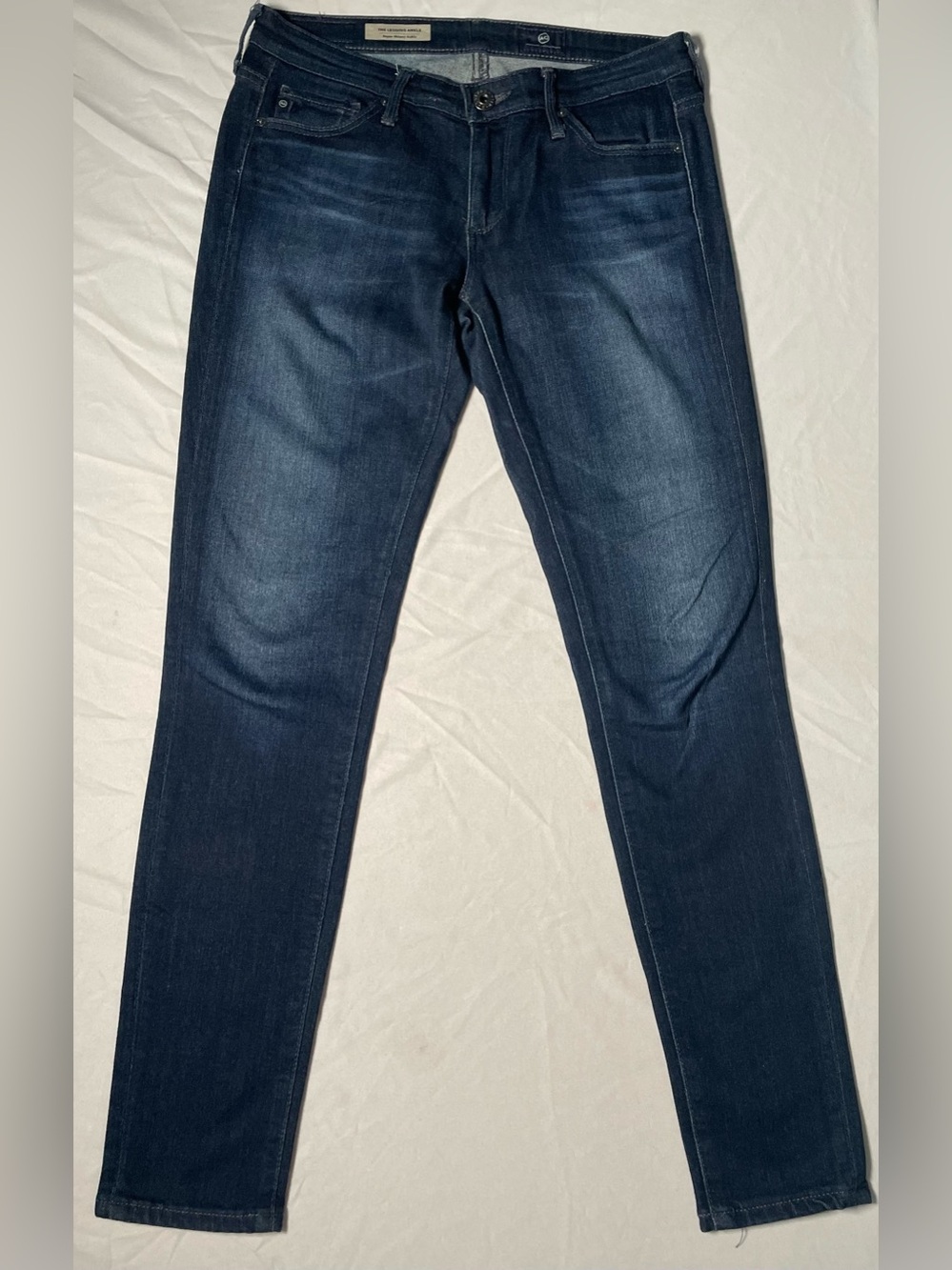 AG Adriano Goldschmied The Legging Ankle Super Skinny Dark Blue Jeans 24R